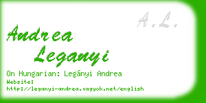 andrea leganyi business card